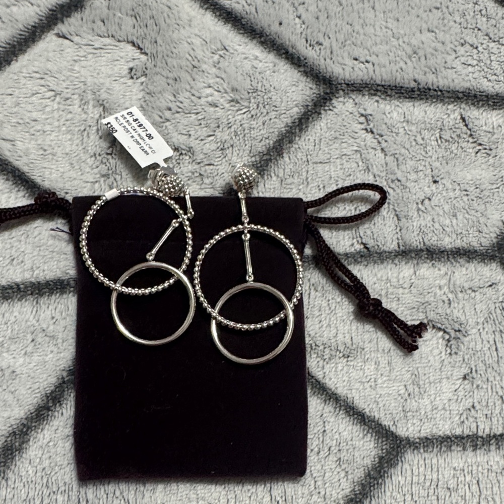 Lagos Elegant Silver Hoop Earrings